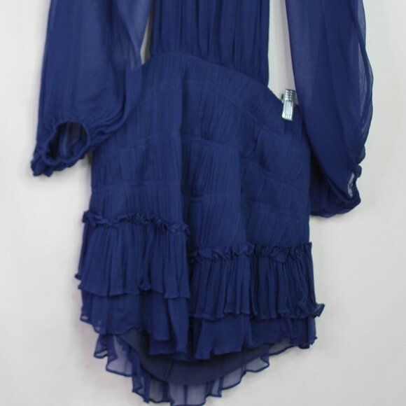 Shona Joy Safira Cut Out Backless Mini Dress in Aegean Blue Size 6 - Picture 5 of 14